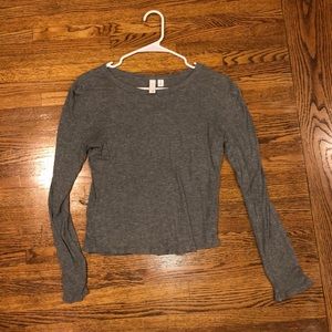 Long Sleeve Gray Nordstrom Tee